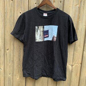 Supreme Banner T Shirt Black Medium